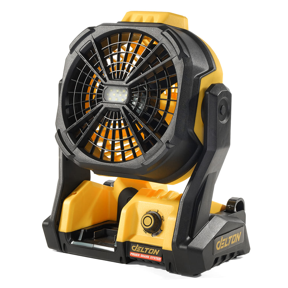 พัดลมไร้สาย 12 นิ้ว (พร้อมแบตเตอรี่) DELTON รุ่น MKT-T66  TURBO FORCE 20V 12AH_0